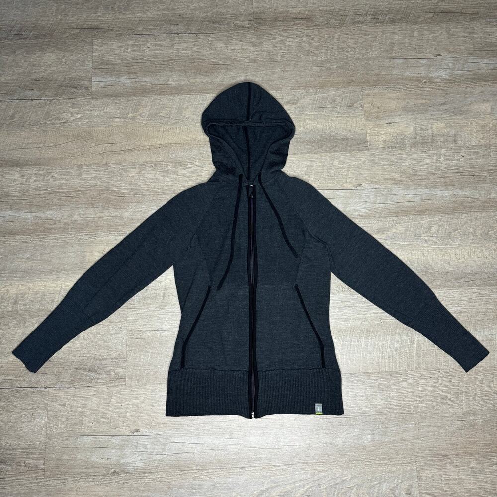 SMARTWOOL Full Zip Hoodie Sweater Jacket Merino Wool Granola Natural Fibers XS